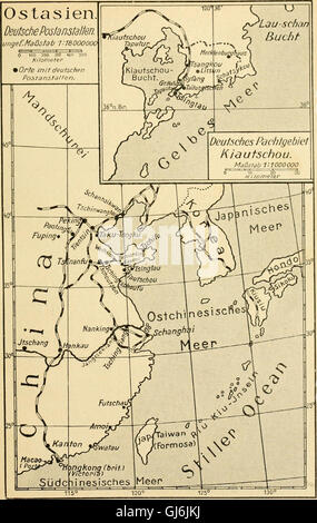 Die postwertzeichen und der deutschen postanstalten entwertungen in den schutzgebieten und im auslande (1921)