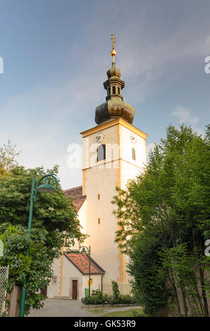 Pfaffstätten: iglesia, Austria, Niederösterreich, Baja Austria, Wienerwald, bosques de Viena Foto de stock