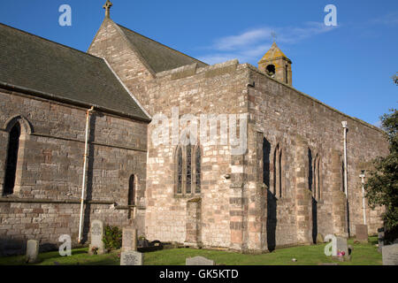 Santa María la Iglesia parroquial de Virgen de Lindisfarne, Isla sagrada; Northumberland; Inglaterra; UK