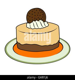comida cute dulce cupcake dibujo amor cuadrícula papel dibujos vector  ilustración Imagen Vector de stock - Alamy