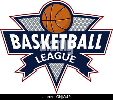 Icono de pelota de baloncesto símbolo de liga de deporte de equipo