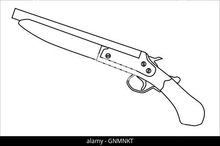 Escopeta de calibre 12 Imágenes vectoriales de stock - Alamy