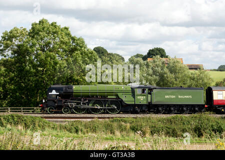 Pimienta1 clase LNER una locomotora a vapor Nº 60163 "tornado" en Hatton, Warwickshire, Inglaterra, Reino Unido. Foto de stock