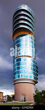 Torre de oficinas 'Exzenterhaus landmarked', en Alemania, en Renania del Norte-Westfalia, área de Ruhr, Bochum Foto de stock