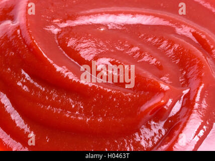 Close-up de textura o salsa de tomate ketchup. Foto de stock