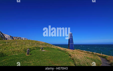 Torre Samphire Hoe, cerca de los acantilados de Dover. Foto de stock