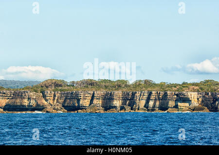 Vista panorámica de los acantilados a Jervis Bay, Nueva Gales del Sur (NSW, Australia Foto de stock