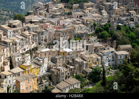 El centro histórico de Ragusa Ibla, Sicilia, Italia Foto de stock