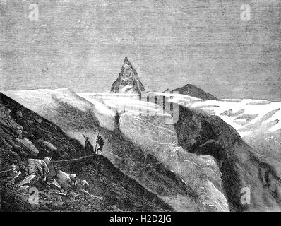 dibujo de la montaña matterhorn