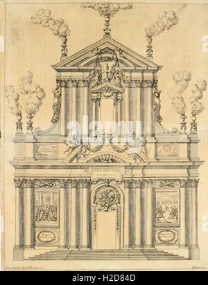 Pompa funebre nell'esequie celebrar en Roma al cardenal Mazarini nella Chiesa de SS. Vincenzo y Anastasio (1661) (1