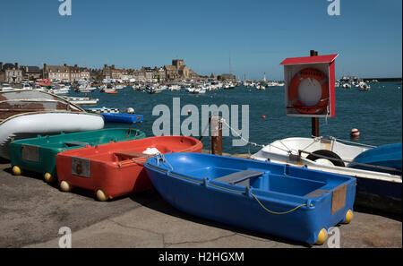 La comuna costera de Barfleur en Normandía, noroeste de Francia.