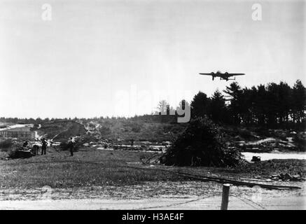 Bombarderos alemanes aterrizaba en el frente oriental, 1941 Foto de stock
