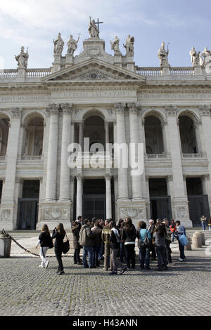 Italia, Roma, la basílica de San Giovanni in Laterano, Foto de stock