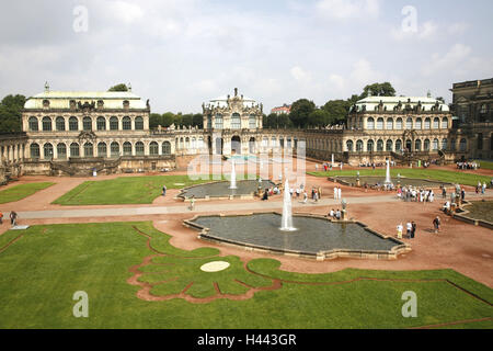 Alemania, en el Estado federado de Sajonia, Dresden, el Casco Antiguo, la perrera, Parque, Foto de stock