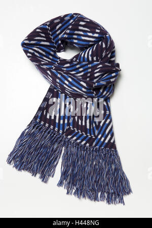 La bufanda azul, Chanel, Foto de stock