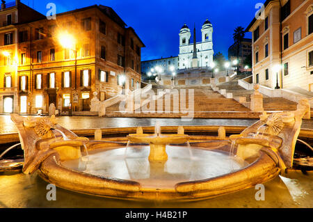 Recientemente restaurado de la Piazza di Spagna, Roma Italia Foto de stock