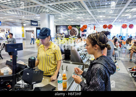 Miami Florida, IKEA Mobiliario para el hogar, interior, cafetería,  restaurante restaurantes comida comedor comer fuera café cafés bistro,  cajero, adultos, wom Fotografía de stock - Alamy