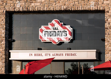 Restaurante TGI Friday's. Foto de stock