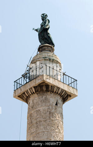 La Columna de Trajano, en Roma, Italia, Europa Foto de stock