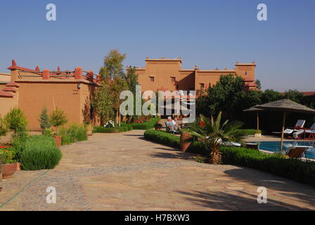 África del Norte, Marruecos Maroc, Boumalne, Perle du Dades Hotel Foto de stock