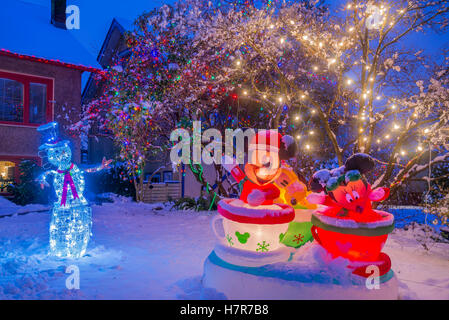 Mickey Mouse, Minnie y Goofy, Navidad, visualización