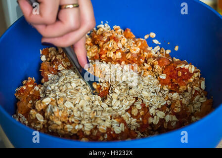 Carne picada con avena