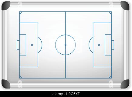 En Pizarra táctica fútbol Imagen Vector de stock - Alamy