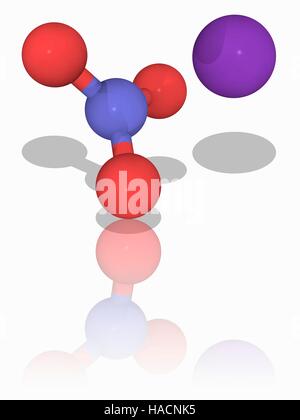 Chemical model potassium nitrate fotografías e imágenes de alta resolución  - Alamy
