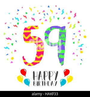 Feliz Cumpleaños 50 Tarjeta Del Globo Del Oro De Cincuenta Años