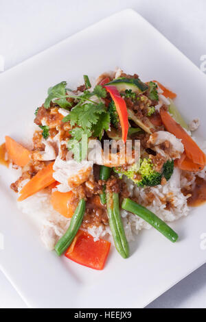 Alimentos con arroz tailandés Foto de stock