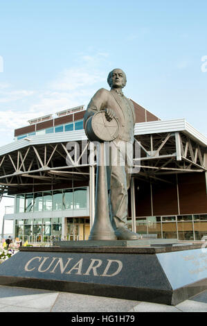 Samuel Cunard Memorial estatua - Halifax, Nova Scotia Foto de stock