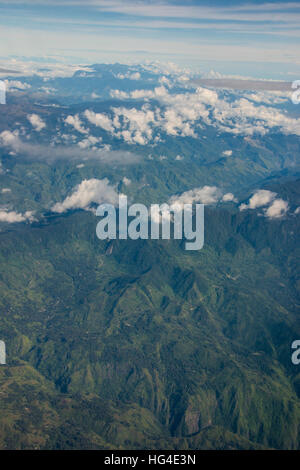 Antena del altiplano occidental de Papua Nueva Guinea, el Pacífico Foto de stock