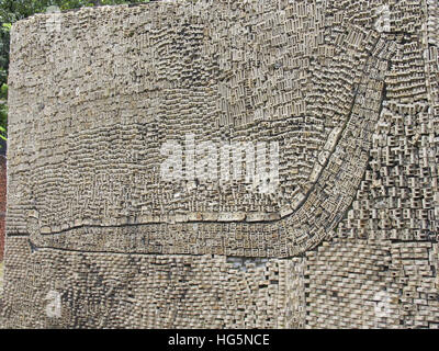 Diseno De Pared Jardin De Rocas Malampuzha Kerala India Foto