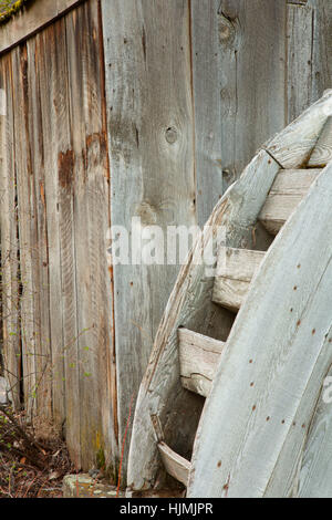 Banton waterwheel, Union County, Oregón Foto de stock