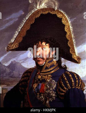 Retrato de Joachim Murat por Galliano Foto de stock