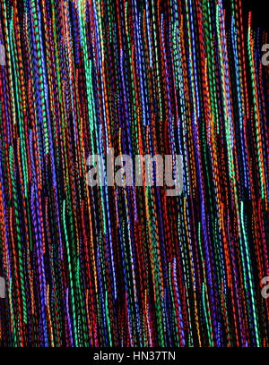Abstracto, rayas de luces de colores.