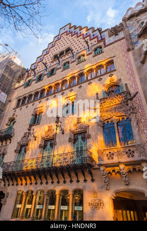Casa Amatller en Passeig de Gracia en Barcelona Foto de stock