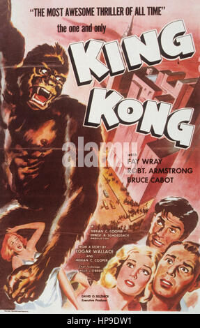 king kong, 1933 Foto de stock