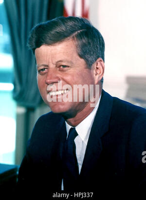 JOHN F. KENNEDY como 35ª Presidne de los Estados Unidos en 1963. Foto: Cecil Stoughton/funcionario de la Casa Blanca
