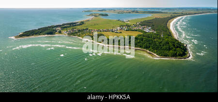 Playa, Costa, Rügen, Mönchgut, Thiessow, Costa del Mar Báltico, Pomerania Occidental, Mecklenburg-West Pomerania, Alemania Foto de stock