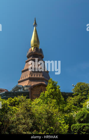 Phra Mahathat Napametanidon en Doi Inthanon Foto de stock
