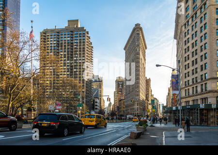 Flatiron Building - La Ciudad de Nueva York, EE.UU. Foto de stock