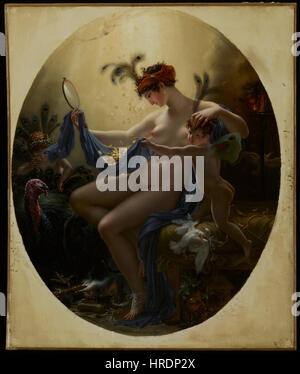Anne-Louis Girodet de Roussy-Trioson - Retrato de Mlle. Lange Danae - 69.22 - Minneapolis Institute of Arts Foto de stock
