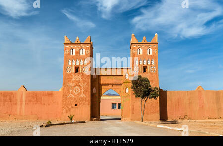 Los edificios tradicionales en Boumalne Dades ciudad, Marruecos Foto de stock