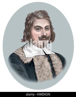 Evangelista Torricelli, 1608-1647, físico italiano, matemático Foto de stock