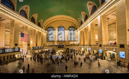Interior del Grand Central Terminal - Nueva York, EE.UU. Foto de stock