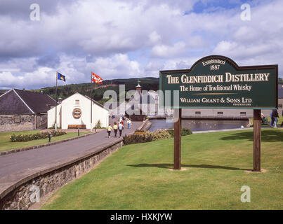 Glenfiddich Distillery, Dufftown, Moray, Scotland, Reino Unido Foto de stock