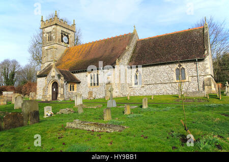 Iglesia de San Andrés, Collingbourne Savernake Ducis, parroquias, Wiltshire, Inglaterra, Reino Unido. Foto de stock