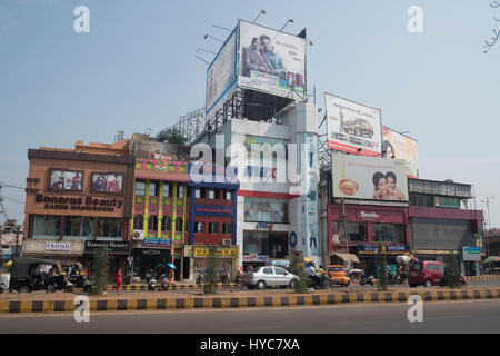 Janpath road Rajmahal Flyover, Bhubaneswar, Orissa, Asia, India Foto de stock