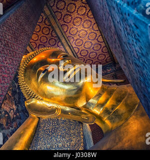 Buda reclinado en el templo Wat Pho, en Bangkok
